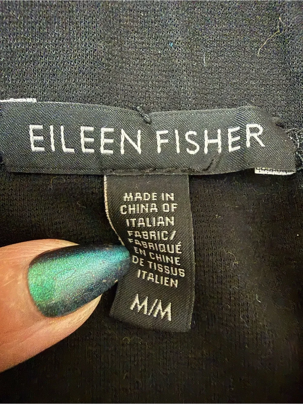 Eileen Fisher Stretch Ponte Pull-On Pencil Skirt Black - Medium
